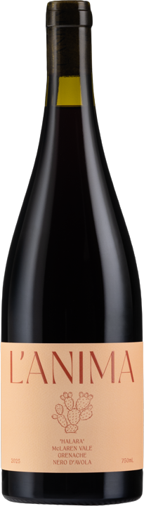L'Anima Wines Halara Grenache Nero d'Avola 2025 bottle - McLaren Vale
